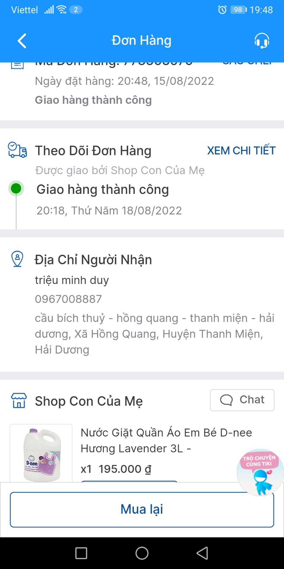 chưa giao mà ghi đã giao .mong shop xác nhận lại đơn của mk .400k của mk .🤬🤬🤬🤬shop sớm phản hồi để thay đổi đánh giá chưa giao mà ghi đã giao .mong shop xác nhận lại đơn của mk .400k của mk .🤬🤬🤬🤬shop sớm phản hồi để thay đổi đánh giá