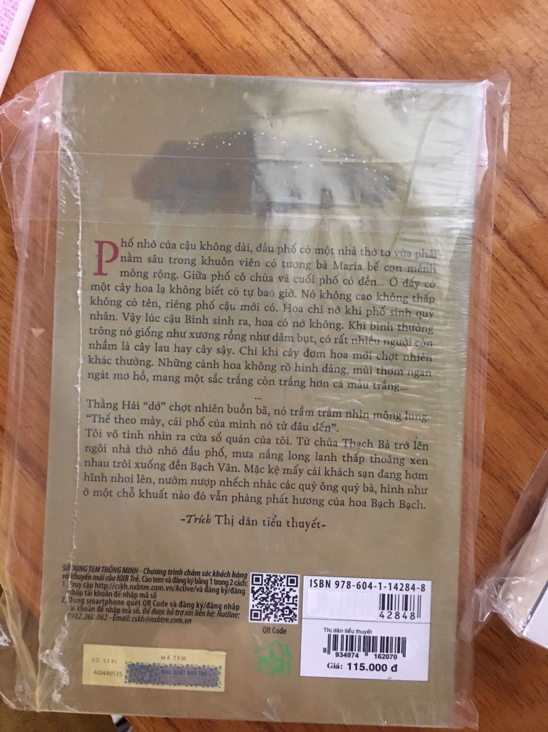 Tiểu thuyết của Nguyễn Việt Hà còn cuốn này chưa đọc, rất thích văn bác qua Cơ hội của Chúa, Khải Huyền muộn, Ba ngôi của người, cùng truyện ngắn và các tạp văn đã xuất bản.