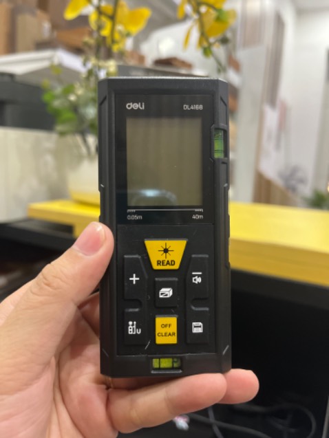 Mua về thi công công trình rất tiện luôn. Đỡ phải kéo thước dây sắt như mọi khi nữa. Số cũng chuẩn và nhanh. Nói chung là đáng tiền nha.