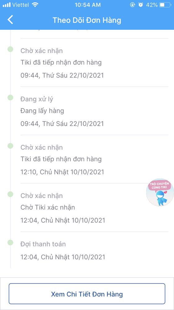 Tiki *** đảo, đơn hàng thanh toán rồi từ 10/10 không giao, không hoàn tiền, liên hệ cskh nhiều lần toàn báo chờ, báo gọi lại nhưng không hề có 1 cuộc gọi, 1d cũng không nhận được.