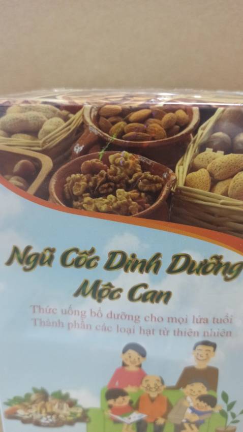 ngũ cốc thơm ngon dễ uống mình uống hết 1 hộp tăng được 2 cân nên nhìn có da có thịt hẳn. Chồng con thấy cũng vui lây