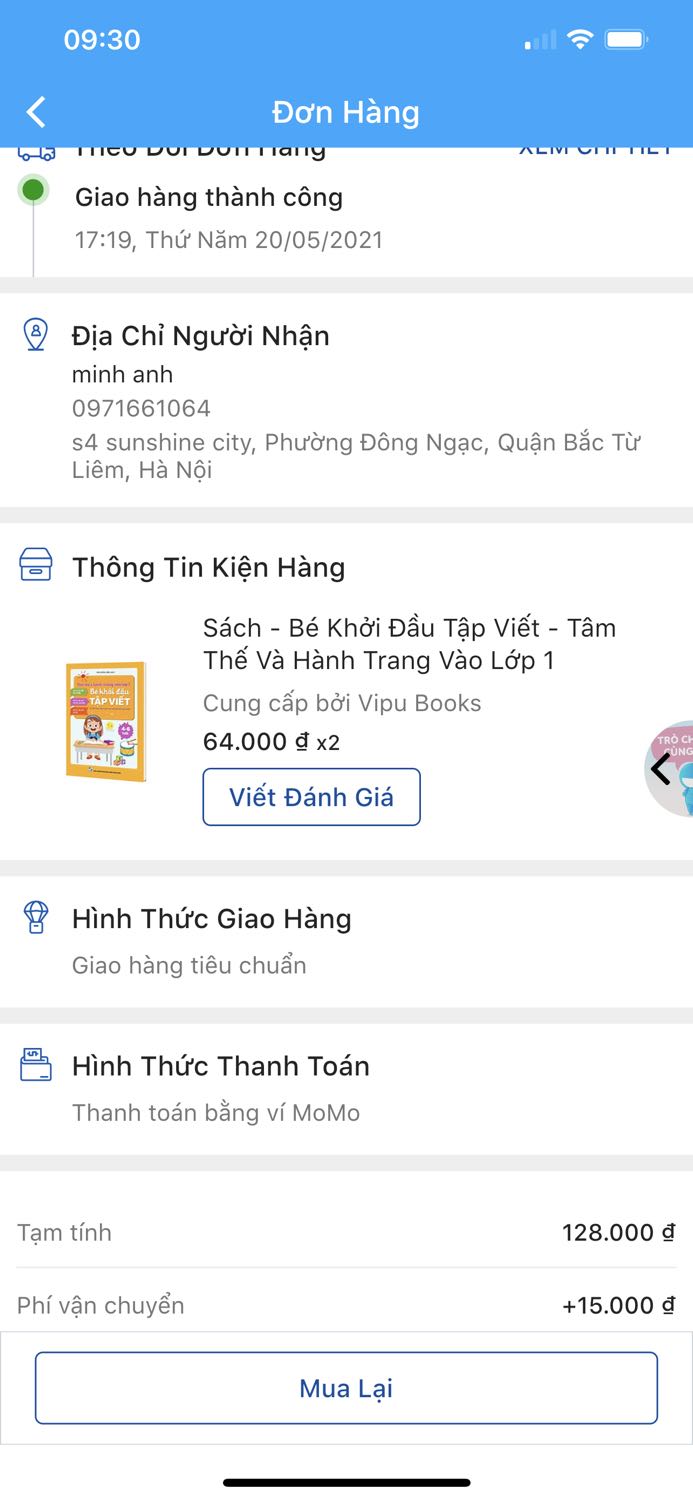 Mình mua 2 quyển nhưng chỉ giao 1 quyển