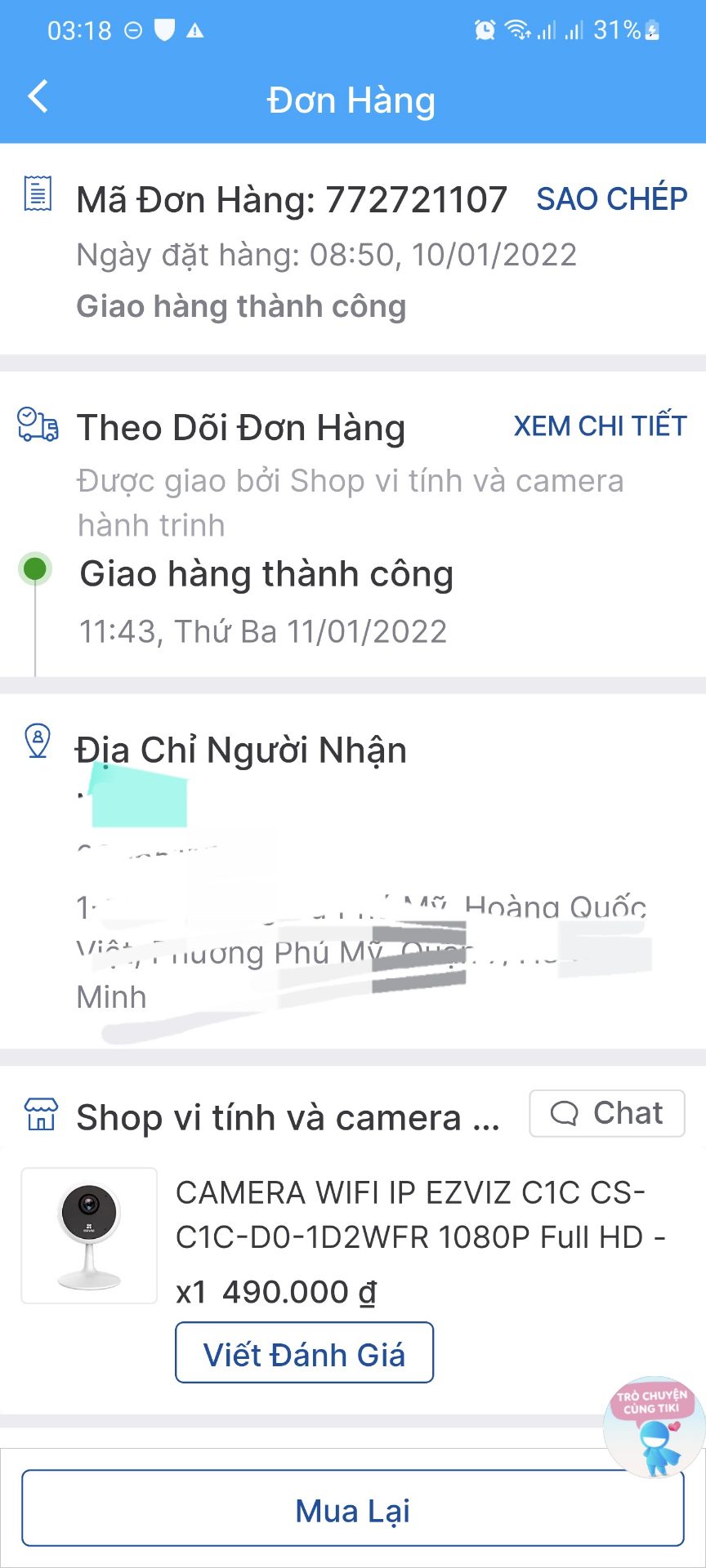 giao hàng móp. giao sai sản phẩm, đặt C1C mà giao thành là C1C-B