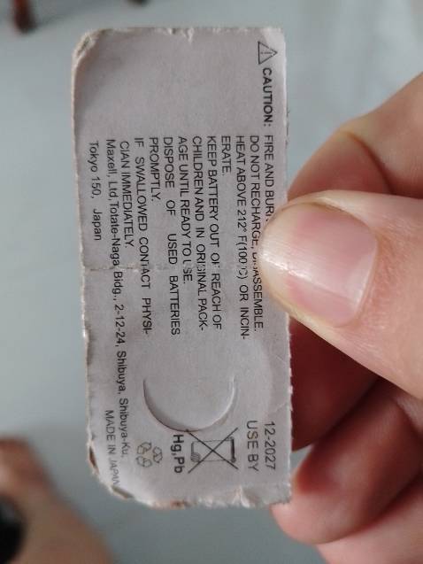 Date pin quá cũ. 2017, hết hạn 2027