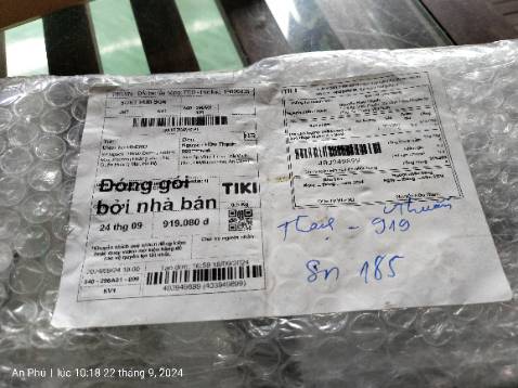 Giao hàng nhanh, đóng gói cẩn thận
Hình thức pin bên ngoài ok. Chờ sử dụng hàng