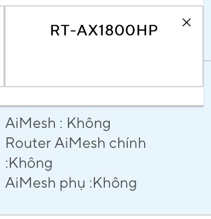 1) Sản phẩm wifi 6 nhưng tốc độ thua modem nhà mạng cho. Modem nhà mạng wifi đo speed ~350-400 Mbps, trong khi sản phẩm chỉ chạy đc ~300 Mbps (đc cái xuyên tường tốt). Reset để thiết lập lại nhiều lần vẫn vậy.

2) Ko biết Tiki có nhầm lẫn gì ko khi để hình sản phẩm này có thể sử dụng AiMesh trong khi NSX báo ko hỗ trợ AiMesh ạ.

Nhờ Tiki hỗ trợ hoàn trả sản phẩm ạ.