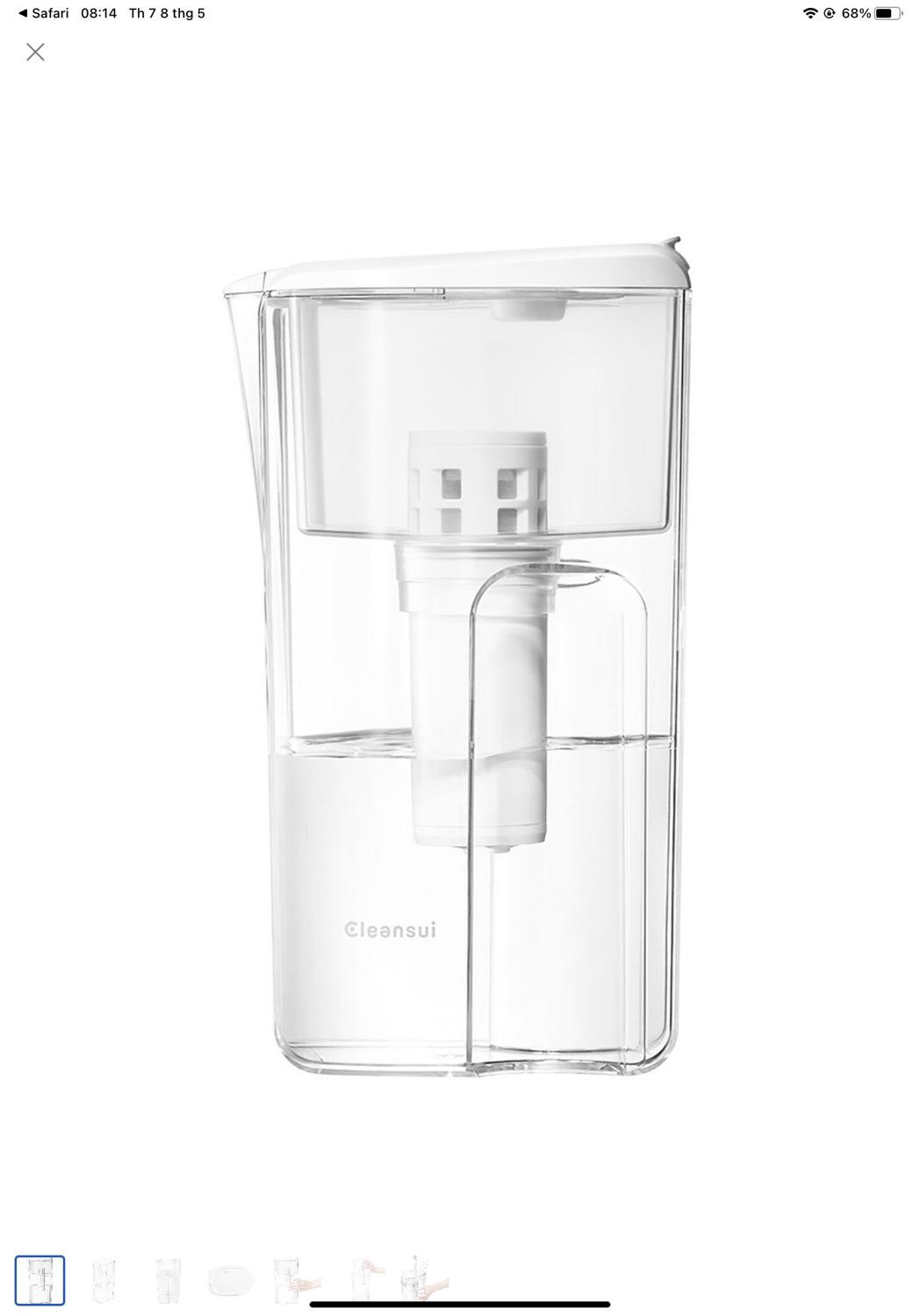 Bình dùng tốt, nước uống ngon hơn, tuy vậy thiết kế ko tiện để cầm 1 tay