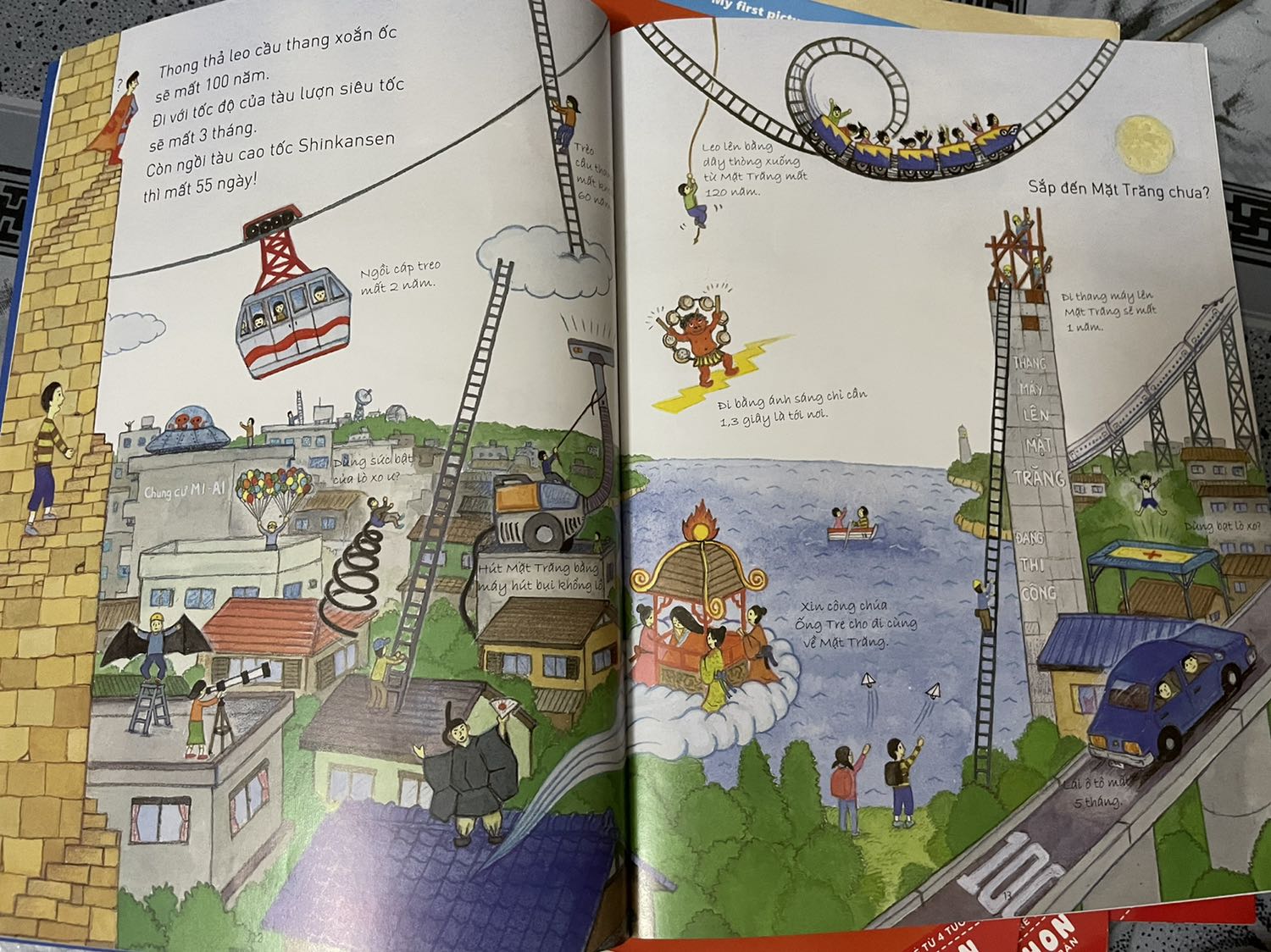 Sách thú vị : hình vẽ dễ thương, màu sắc tươi sáng, nhiều kiến thức