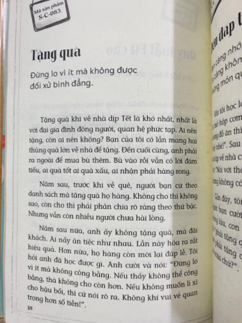 Sách kỹ năng sống. Nội dung 1 trang, dễ đọc. Tiếc là không có bookmark đi kèm.
