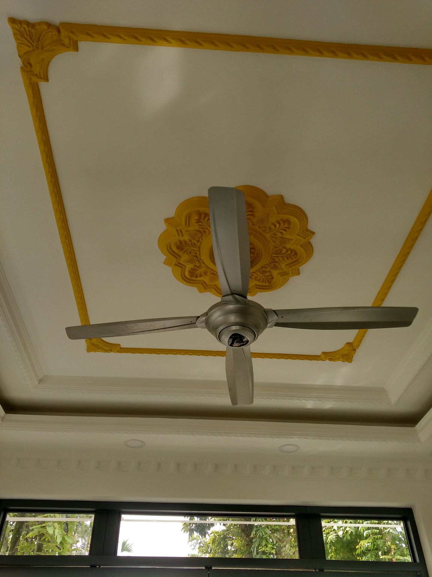 Giao hàng nhanh, giả rẻ hơn các trung tâm điện máy bên ngoài (điểm trừ do không có lắp rắp tại nhà như các TTĐM). 
Bảo hành thì Panasonic có trên mọi tỉnh thành nên không lo cho lắm. 
Quạt chạy cực êm chỉ nghe tiếng gió, gió tản khá rộng ra xung quanh, hầu như không có tiếng động phát ra từ động cơ quạt, remote có góc điểu khiển khá nhỏ, lắp đặt cũng khá dễ do có hướng dẫn chi tiết (nếu nhà bạn có nóc trên trần nhà sẵn).