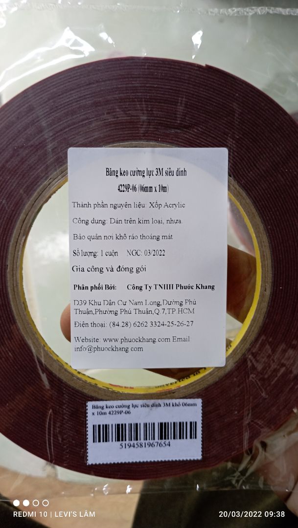 đóng gói kỷ, giao hàng nhanh, keo chính hãng 3m có khác so với hàng *** trên thị trường, ae đặt mua nhìn một cái là biết ngay.