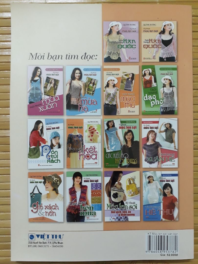 Sách: nội dung ok, phù hợp với người mới bắt đầu, tuy nhiên nên xem thêm video trên internet để hình dung rõ hơn. Trong sách có rất nhiều các mũi móc, rất đa dạng và hướng dẫn tỉ mỉ.
Dịch vụ: sách được đóng gói cẩn thận, không bị lỗi gì cả. Nhân viên giao hàng nhiệt tình và thân thiện.