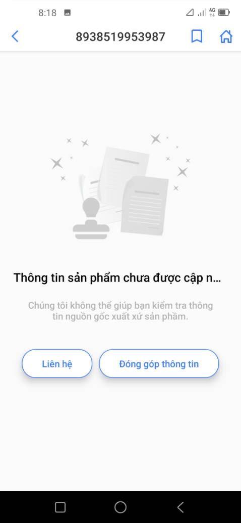 Sản Phẩm Đóng Gói Rất Kỹ,Nhưng Mã Vạch In Trên Chai Sản Phẩm Quét Thì Thông Tin Chưa Xác Thực,Còn Một Mã Quét Ra Sản Phẩm Khác.
