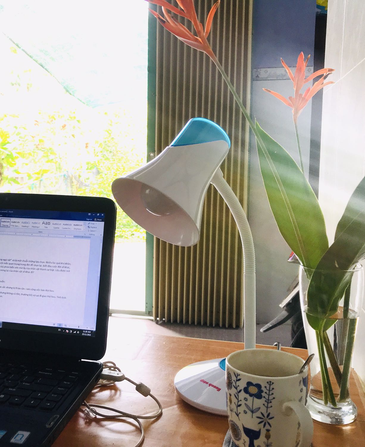 Mình đặt đèn màu đỏ nhưng chắc hết hàng nên Điện Quang giao đèn này. Đèn sáng, chắc chắc, để trên bàn rất vững. Dù không đúng màu nhưng mình vẫn hài lòng về chất lượng.