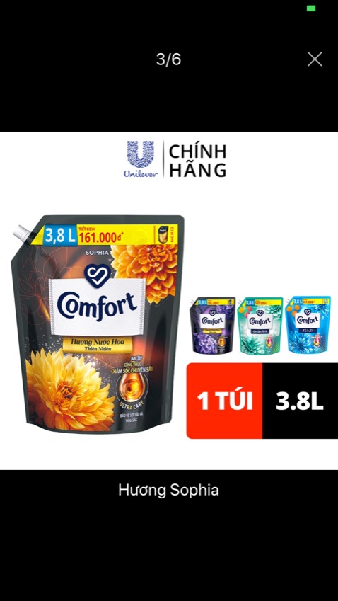 Giao hàng nhanh , nước xả thơm lắm , nói chung là dùng ok lắm