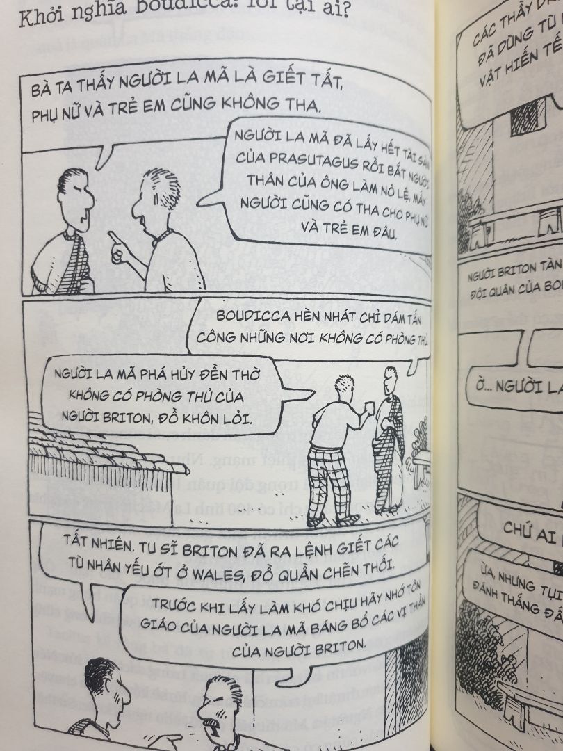 1 cuốn sách mới trong bộ Horrible Histories, xuất bản đầu năm 2019.
Giấy trắng, mịn, thơm và xịn hơn các cuốn trước đây.
Phần nội dung đề cập chủ yếu về các mặt lịch sử, tôn giáo, văn hóa, ẩm thực...của đế chế La Mã và người Briton thời thuộc La Mã.