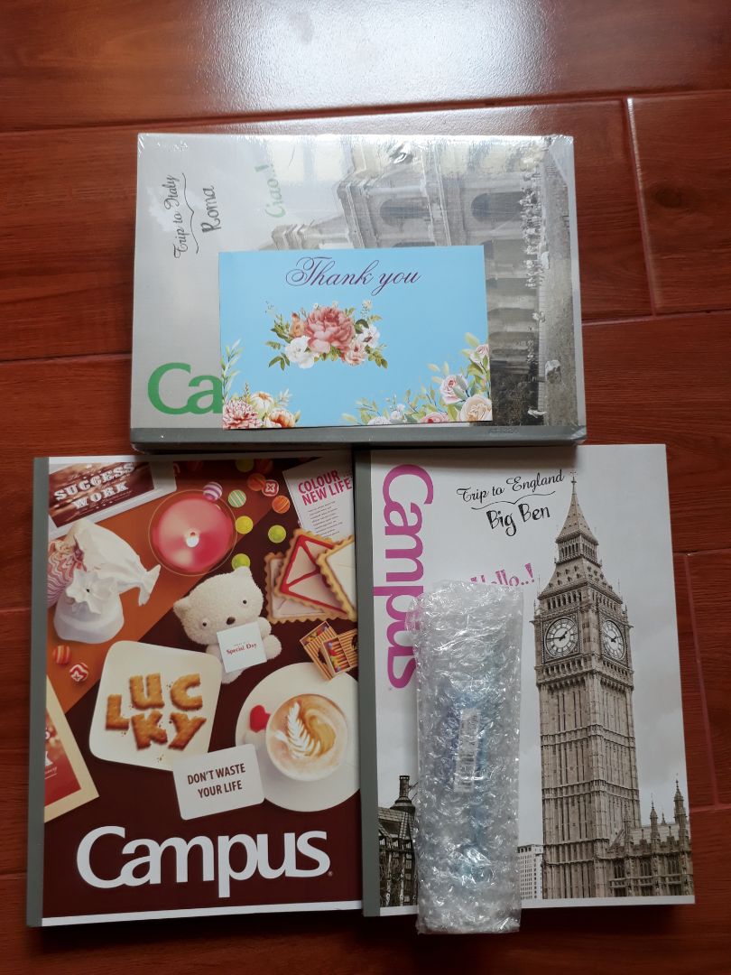 Tập xinh lắm nha, shop 
đóng gói cẩn thận nên ko sợ hư góc đâu. Giá mềm nx. U mê shop rồi