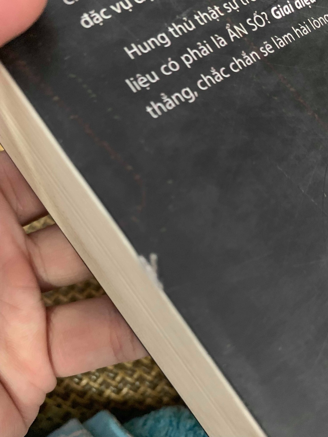 Sách rất dơ và tệ, sách đã cũ như vậy còn cố bán cho khách hàng, Tệ vừa phải :)