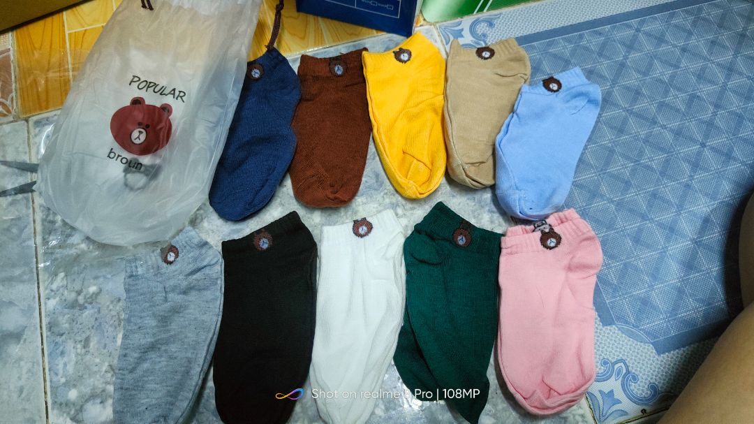 shop giao nhanh đóng gói chắc chắn đủ hàng, mẫu mã đẹp, có kèm túi gấu đựng vớ nữa, rất thích, lần sau ủng hộ shop