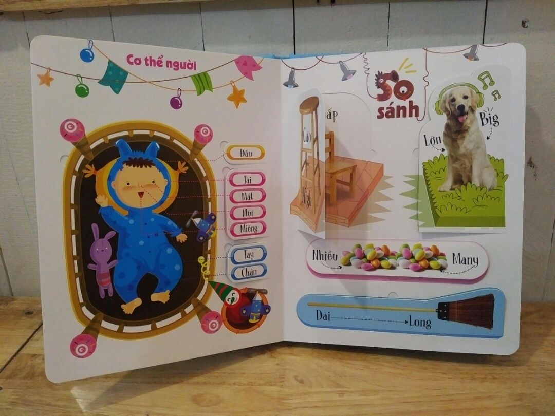 Mình là người lớn mà nhìn thấy sách còn khoái nữa là...hijiii. Rất hấp dẫn và bổ ích cho tụi nhỏ.
Sách khổ to, bìa cứng cáp, trang sách cũng dày, màu sắc rõ nét bắt mắt.
Tiki đóng gói rất cẩn thận, giao hàng rất nhanh.