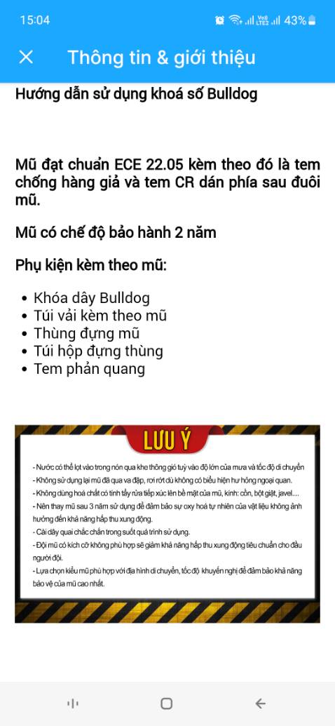 Trừ 1 sao vì không có khóa dây. Trừ 1 sao vì không có khóa dây.