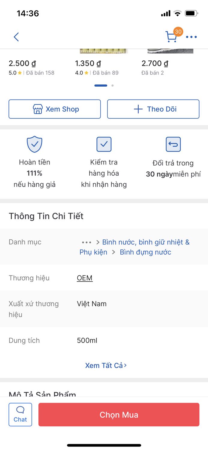 Mua 10 chai 500ml mà gửi 10 chai 300ml, một số chai còn móp méo