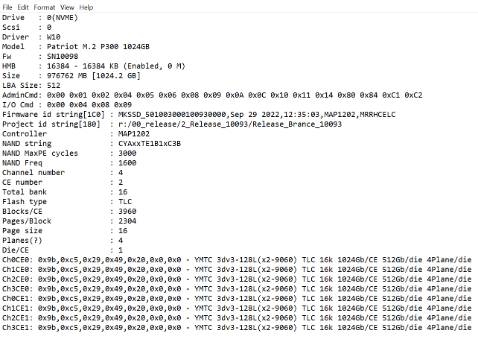 Controller Maxio MAP1202 , NAND YMTC (đều là hàng Tàu, YMTC khá có tiếng, Maxio thì không). Thông tin của NAND bị xoá như trong ảnh. Chắc là hàng dạt nên mới phải xóa thông tin như vậy.

Nói chung là tiền nào của nấy.