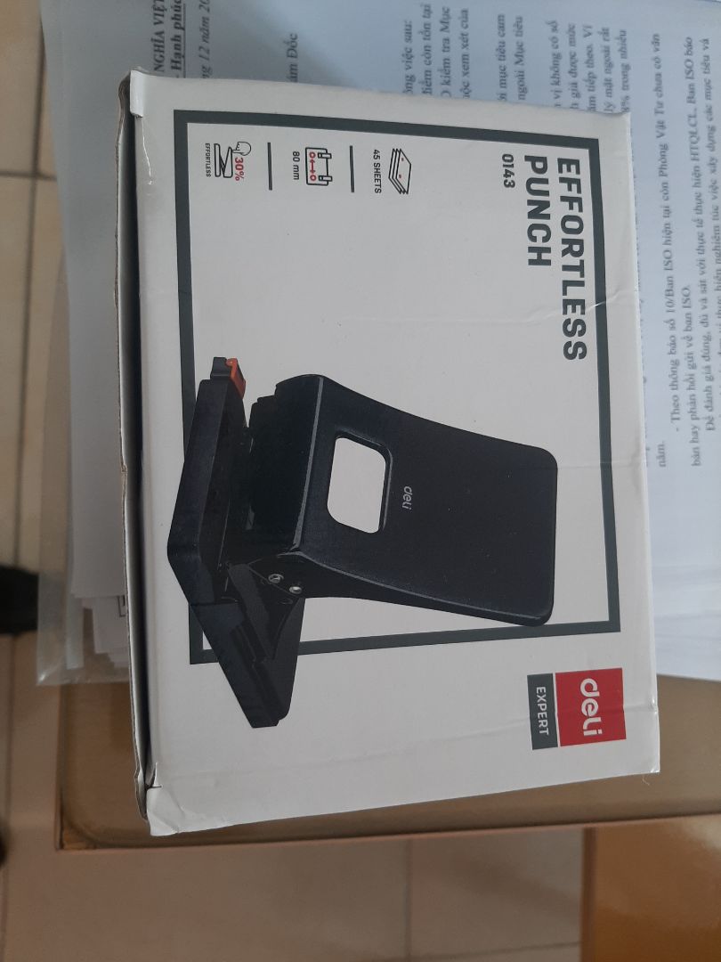 Hang y hình, nguyên hộp chưa sử dụng ko biet bền ko, mong là bền đúng Deli