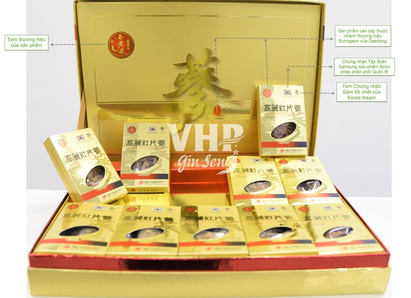 Sâm củ khô Daedong được nhiều người Việt Nam tin dùng vì  Chất lượng tốt giá thành cạnh tranh