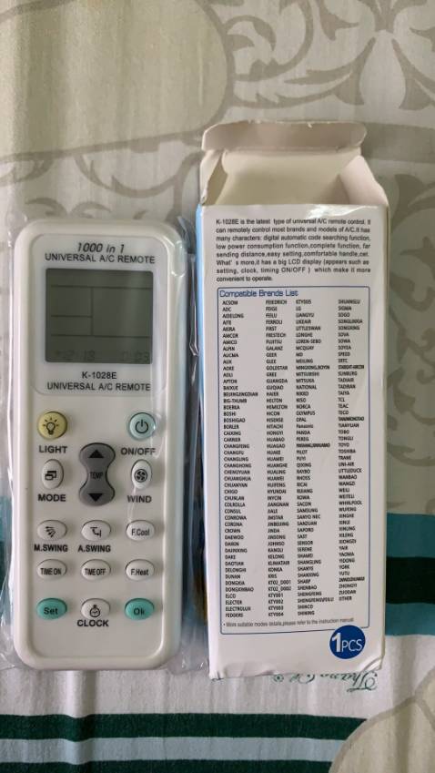 Hàng đóng gói chắc chắn. Remote được các dòng máy tôi cần, thật sự đa năng không ngờ có cái remote hay vậy. chất lượng tốt, nên mua nhé mọi người, cho shop 5 sao nè..