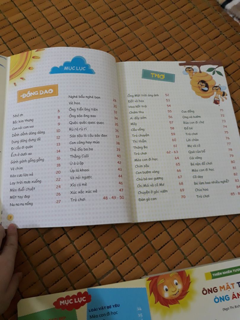 Sách chất lượng tốt, chữ to, hình đẹp, đóng gói kĩ càng. Nên MUA 1 TRONG 2 quyển cho con. Vì nội dung của tất cả thơ trong quyển THƠ CHO BÉ TẬP NÓI trùng khớp với ĐỒNG DAO - THƠ - TRUYỆN CHO BÉ TẬP NÓI.