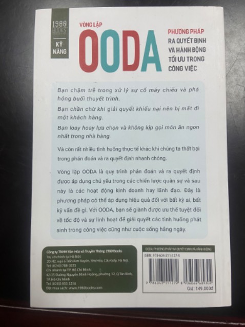 Tiki giao hàng nhanh. Về nội dung:
Nếu ai đã từng biết qua plan-do-check-action thì cuốn này không có quá nhiều điểm mới nên có thể không cần đọc. Còn nếu vẫn cảm thấy bản thân thường đưa ra quyết định không đúng hoặc hiệu quả kém thì nên tham khảo để có cách thức phù hợp trước khi quyết định cách xử lý vấn đề. Chúc mọi người tìm được quyển sách ưng ý.