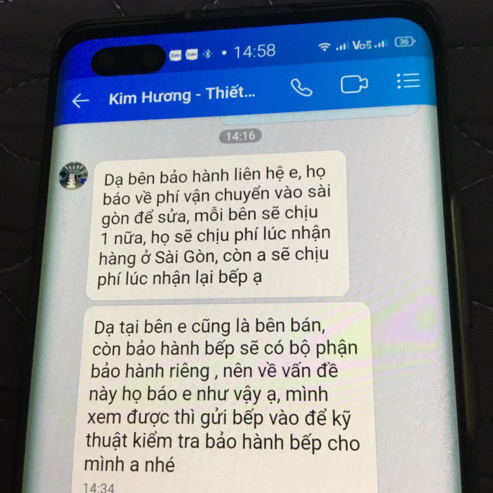 *** dối khách hàng, giờ nói chuyển cái bếp gas tận ngoài Tây Bắc vào tphcm bảo hành, mà chi phí khách chịu. Các bạn nên tránh xa shop này. Bán mà cũng không xuất hóa đơn cho khách.