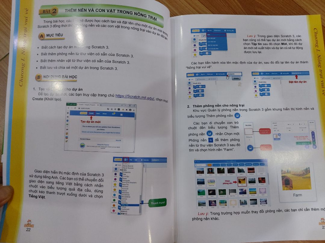 Sách đẹp, hình ảnh in màu sắc nét, cách trình bày dễ hiểu, sản phẩm lập trình thú vị. Bé nhà mình đã tự học và tạo được sản phẩm. Tặng đội tác giả 5 sao!