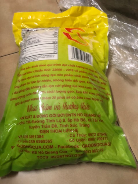 Gạo rất ngon, dẻo và thơm, check mã vạch đúng hàng chính hãng ST25 ông Cua. Shop đóng gói cẩn thận, giao hàng nhanh .