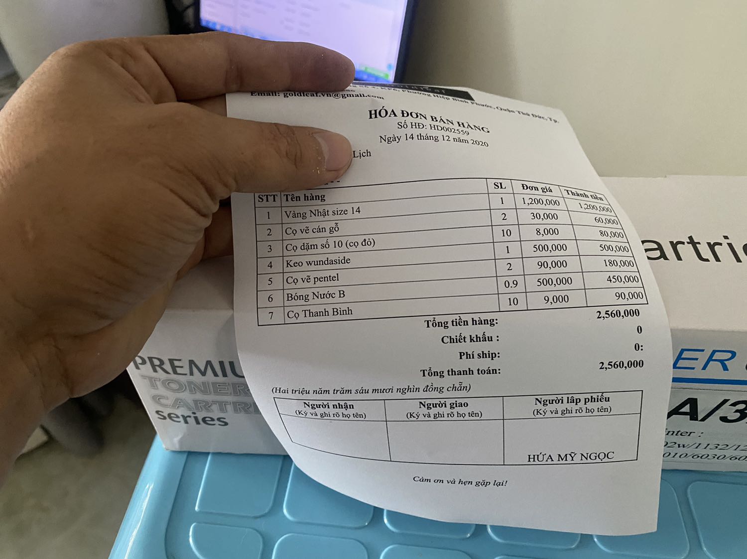 Giao hàng nhanh gọi quá nhanh
Sản phẩm in ra rất đẹp không biết độ bền ra sao
Khỏi cần đi thay rum và bơm mực 
Chi phí thay rum và bơm mực 1 lần là 350.000₫ như vạy là dư mua 1 lần 2 bộ Giao hàng nhanh gọi quá nhanh
Sản phẩm in ra rất đẹp không biết độ bền ra sao
Khỏi cần đi thay rum và bơm mực 
Chi phí thay rum và bơm mực 1 lần là 350.000₫ như vạy là dư mua 1 lần 2 bộ