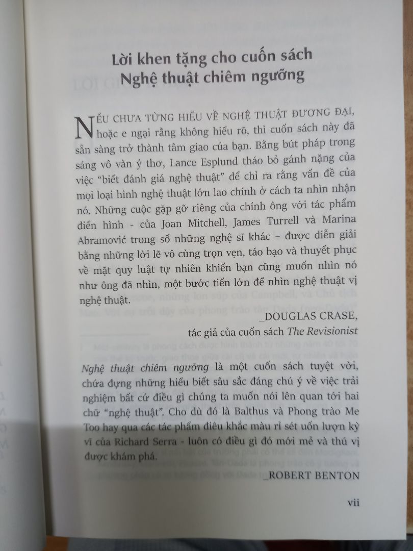 Hàng giao nhanh. Sách nhận còn mới nguyên. Là những trải nghiệm riêng, độc đáo của tác giả. Rất lý thú, nên đọc. Quyển sách này bổ sung tuyệt vời vào tủ sách thưởng thức nghệ thuật. Rất hài lòng.