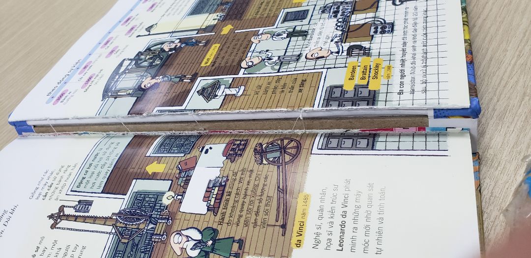 Giao hàng nhanh. Nội dung và cách trình bày phù hợp với lứa tuổi của trẻ, thông tin phong phú.
nhiều trang bị nhăn, giống như do bị ướt trước đây. có chỗ bị bong gáy (hình chụp). Tiki cần kiểm tra hàng kỹ.