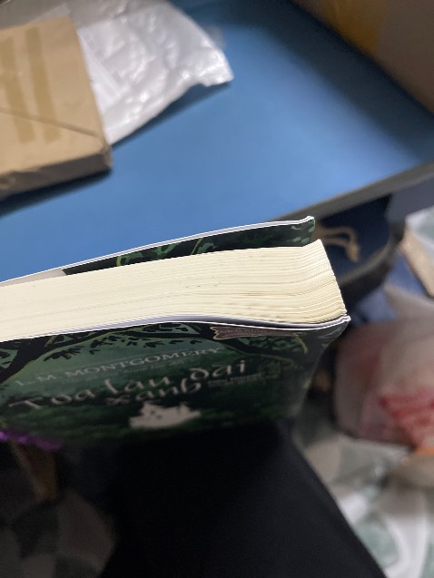 Giao hàng hơi lâu, đóng gói có kèm thêm bông hoa dễ thương lắm, nhưng mà không có hộp nên sách bị cong góc, hic