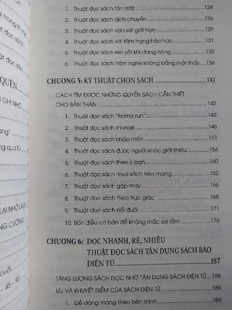 Mình xin gửi các bạn quyển sách cùng tác giả và mục lục của "Đọc nhiều nhớ được bao nhiêu". Với mình, quyến sách giống như một cẩm nang dành cho ai muốn rèn luyện kỹ năng đọc sách nói riêng và học tập nói chung. Sách đề cập các vấn đề xoay quanh đọc sách với 1 trình tự rõ ràng: Lợi ích của đọc sách, nguyên nhân đọc nhiều sách rồi quên nội dung, các cách đọc hiệu quả, cách chọn, mua, bảo quản sách và đặc biệt có 1 chương riêng dành cho sách điện tử. Với niềm đam mê học tập vô tận, tác giả đã tiếp cận vấn đề với ngôn từ gần gũi, ví dụ thực tế cùng nền tảng khoa học sẽ giúp các bạn yêu việc đọc sách hơn, từ đó phát triển bản thân và gặt hái được nhiều thành công trong tương lai.