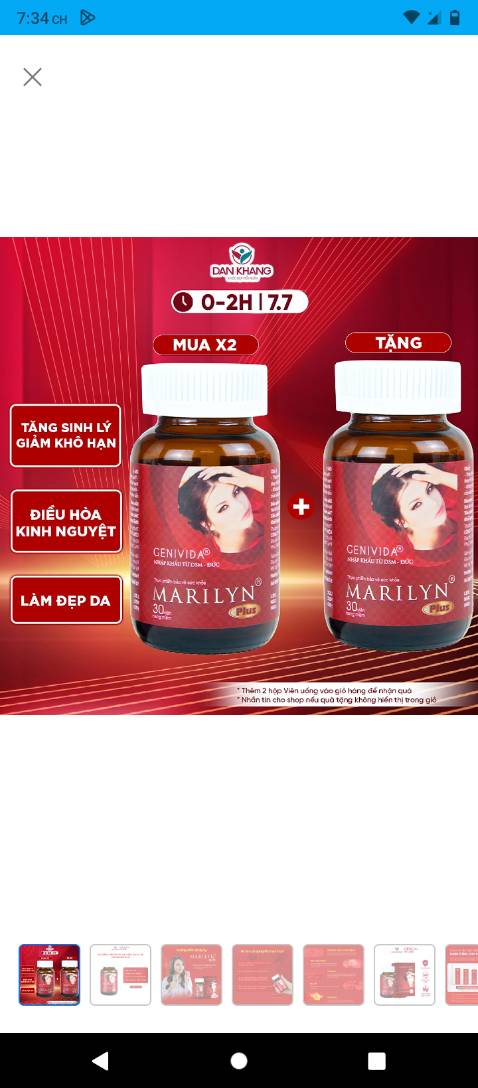 Mình thấy mẫu mã bao bì trông bắt mắt, giao hàng giữa trưa lúc 12h, ship khó tính, không thân thiện. Thời gian giao hàng như cảm kết. Phải dùng 1 thời gian mới biết được tác dụng như thế nào