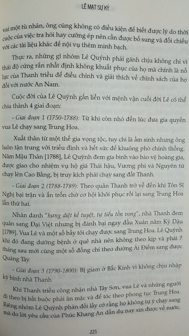 nhân viên giao hàng nhanh chóng. sách chuyên khảo thích hợp cho độc giả nào muốn đào sâu tìm hiểu giai đoạn cuối nhà Hậu Lê. nên mua cho những ai yêu thích lịch sử.