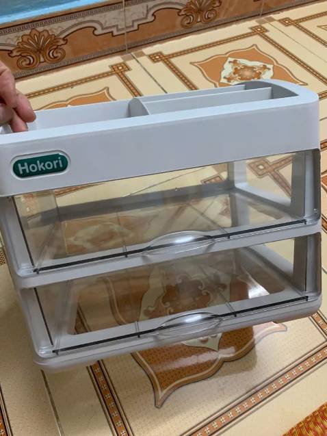 Mua 2 tầng nhưng thực tế là 3 tầng như hình mình đăng nha . Nhựa cứng cáp và dày rất chắc chắn ko ọp ẹp như hàng TQ