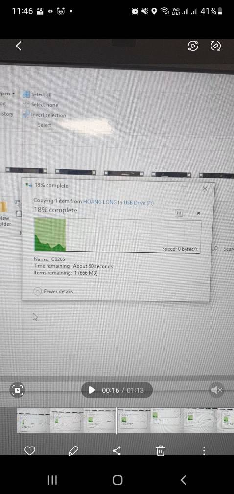 Mình dùng để copy video mà nó drop xuống không và đơ rất lâu.

Thấy 5sao đặt hẳn 2 cái rồi thất vong