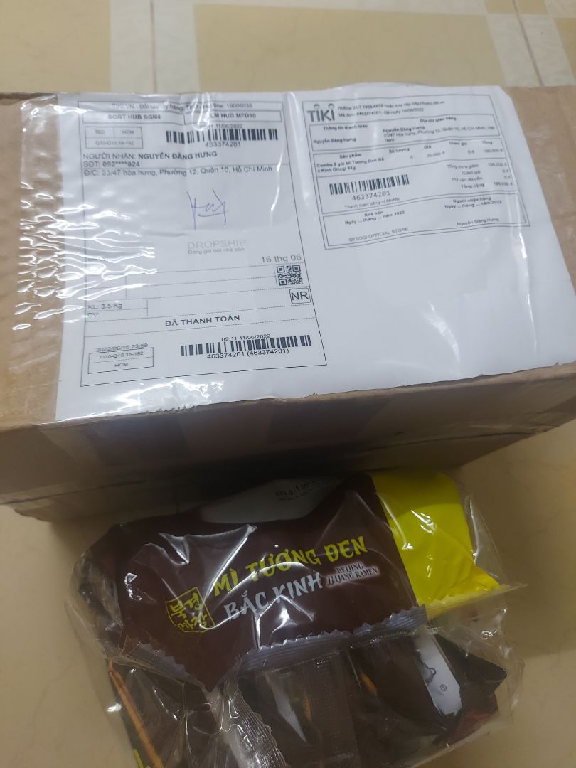 đặt 5 combo 5 gói tổng cộng 25 gói nhưng chỉ nhận được 1 combo!