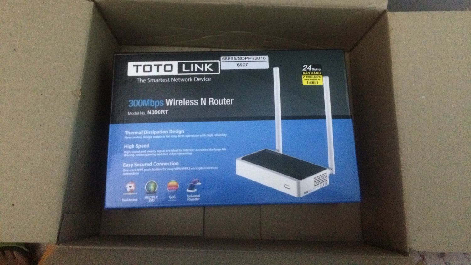 Phải gọi là giao hàng siêu nhanh luôn. Bộ phát cài đặt dễ mà phát ra rất khoẻ. Đứng cách qua 3 nhà mà bắt vẫn 2 vạch quá quá quá hài lòng vs sản phẩm luôn