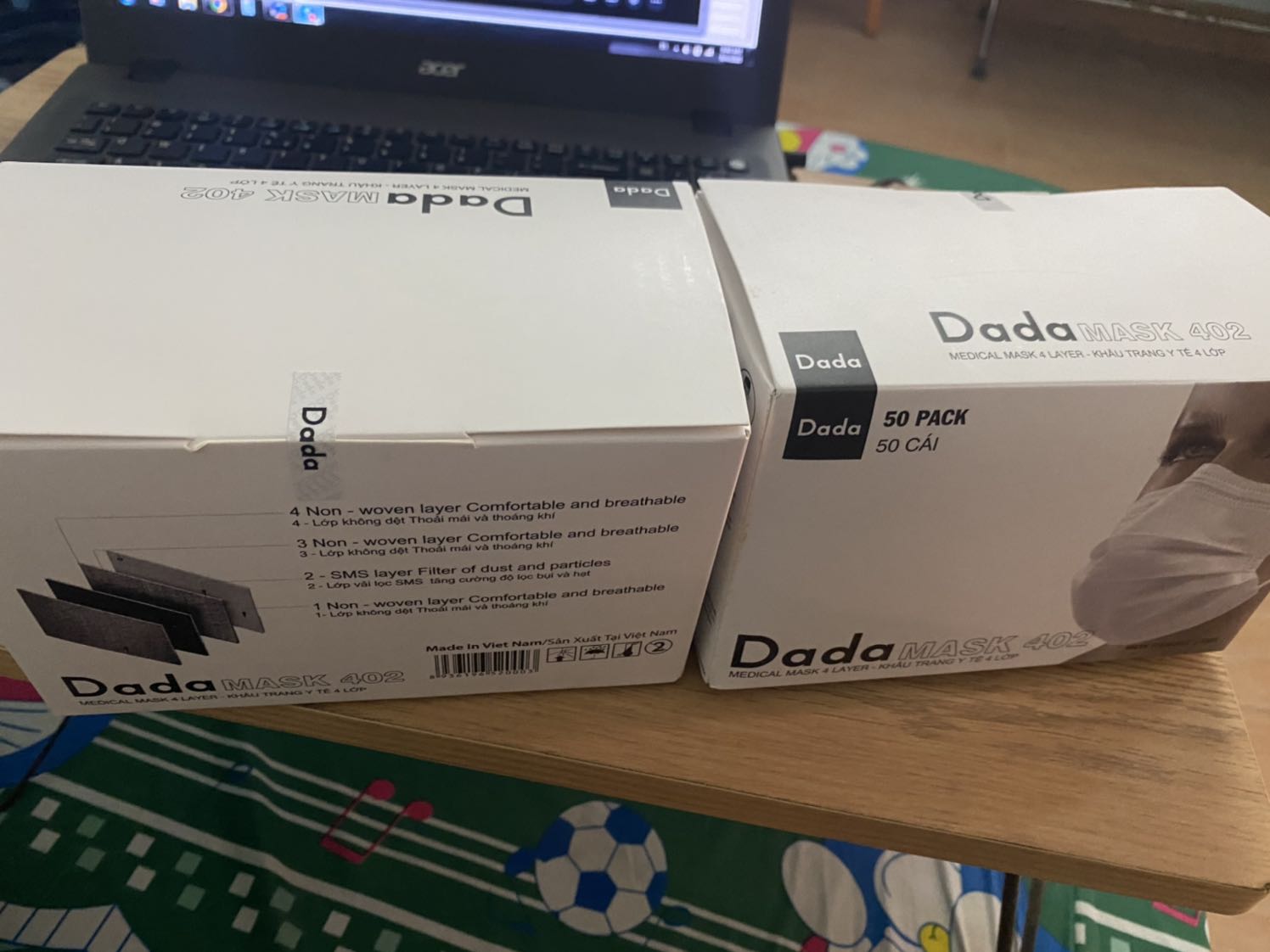 Hộp còn nguyên seal giao hàng nhanh.bên trong mỗi chiếc là 1 bịch riêng rất oke.