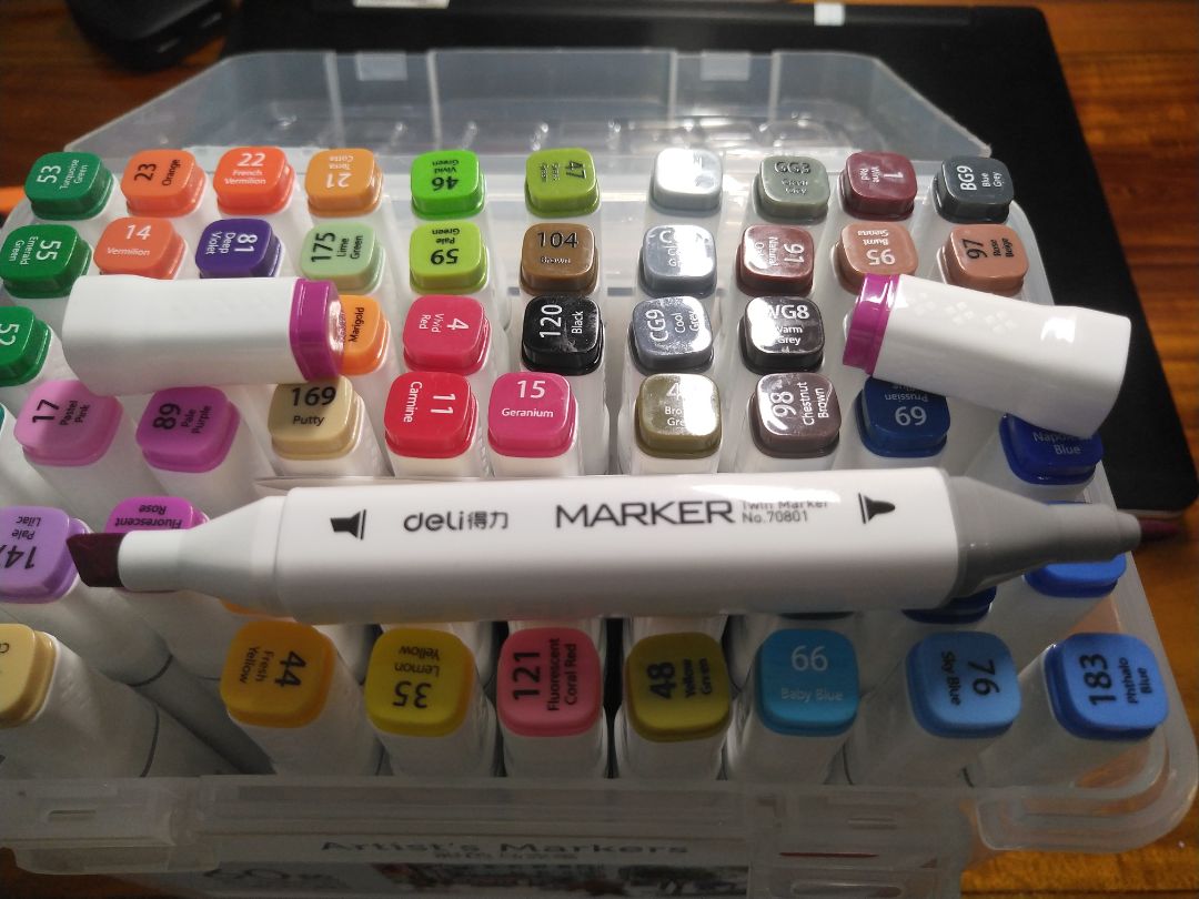 Chất lượng màu tốt, viết xong cho nước vào màu không phai.