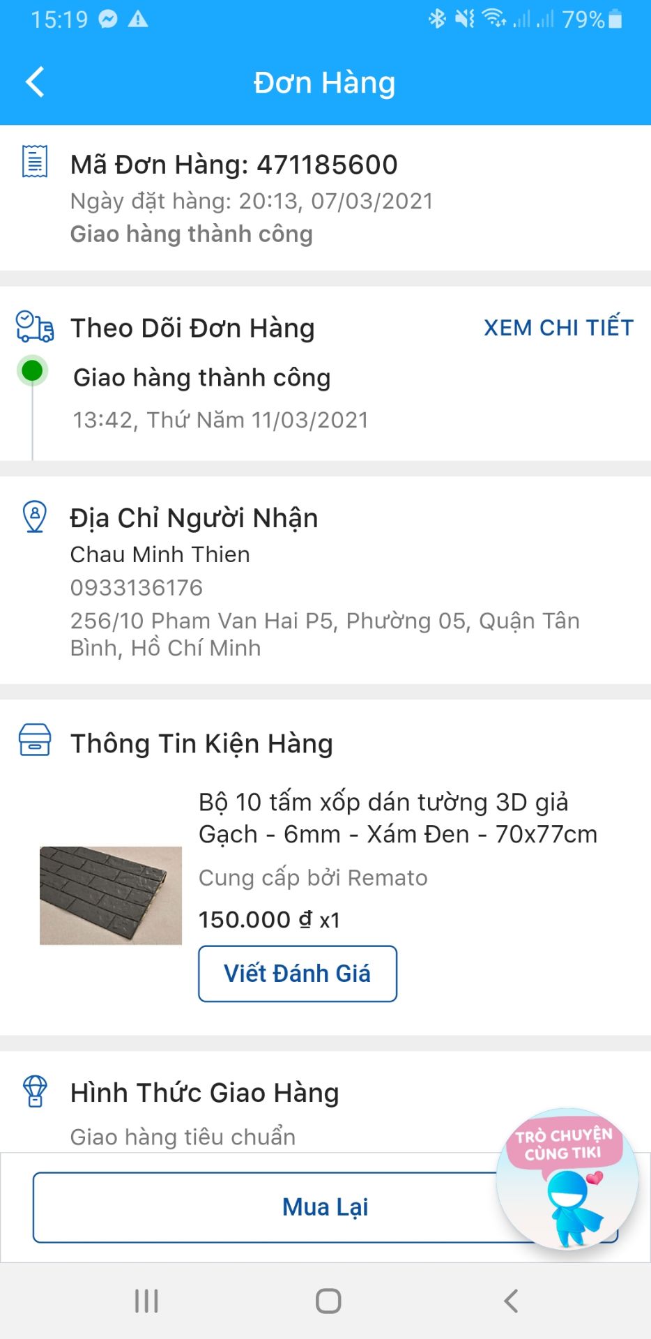Tôi đặt hàng xám đen nhưng tiki giao màu xám bạc. Tôi yêu cầu được đổi hàng.