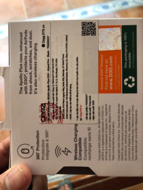 Xin . Giao hơi quá lâu. Ốp vừa khit iarpod pro. Op chắc chắn và đẹp.